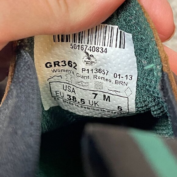 Georgia Boot Women's Brown Leather Slip-On Clogs - Picture 6 of 6